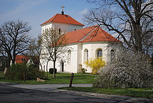 Blick zur Sornoer Kirche